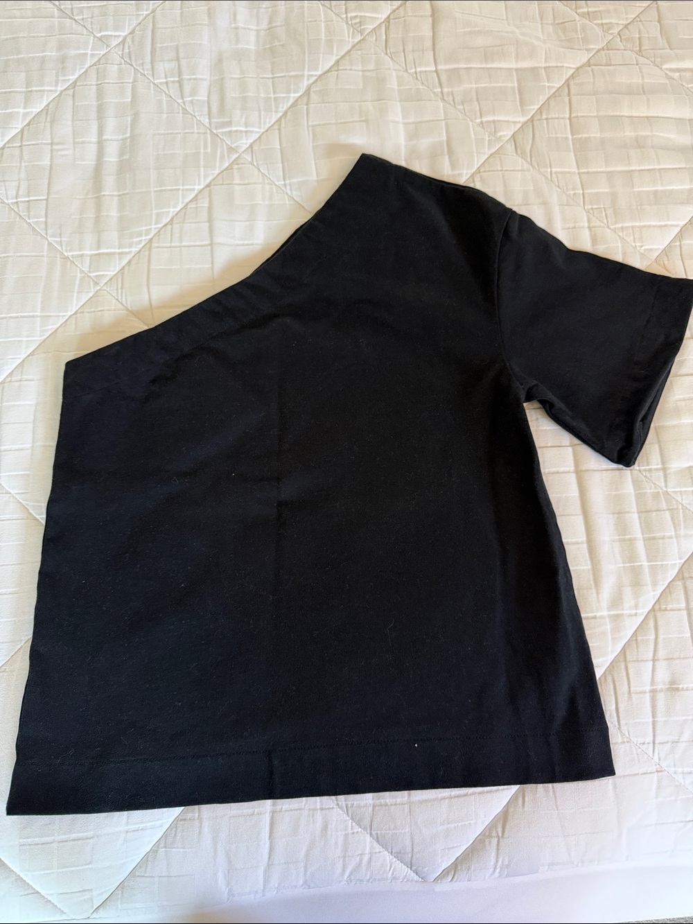 Banana Republic Black One-Shoulder Short Sleeve Top - WORN ONCE!!